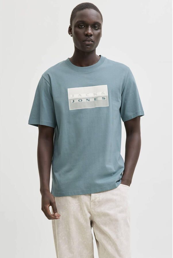 JACK & JONES CORE regular T-shirt blauw