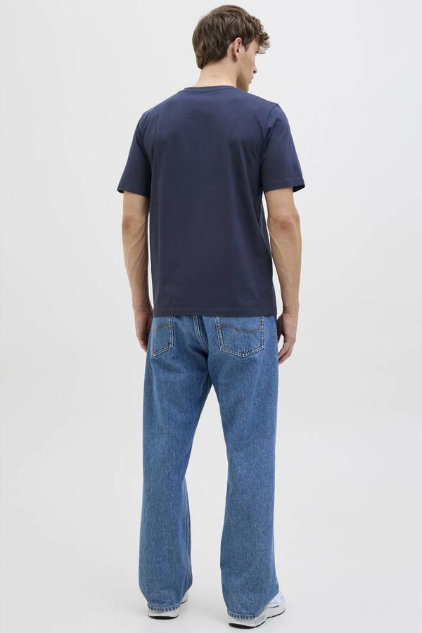 JACK & JONES CORE regular T-shirt donkerblauw - Foto 4