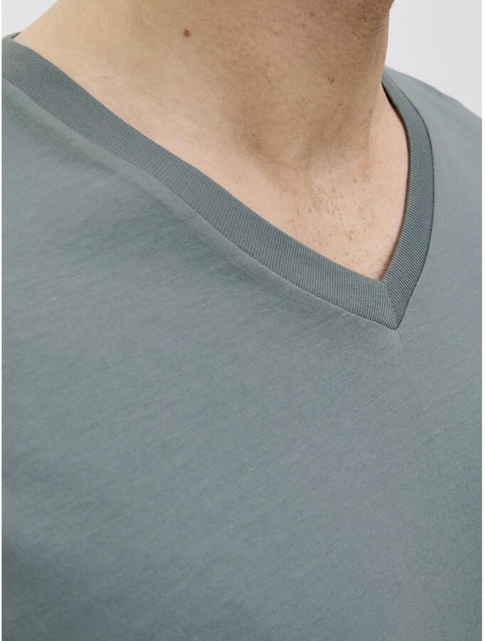 JACK & JONES CORE regular T-shirt grijsgroen - Foto 3