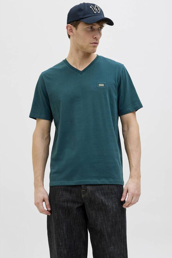 JACK & JONES CORE regular T-shirt petrol