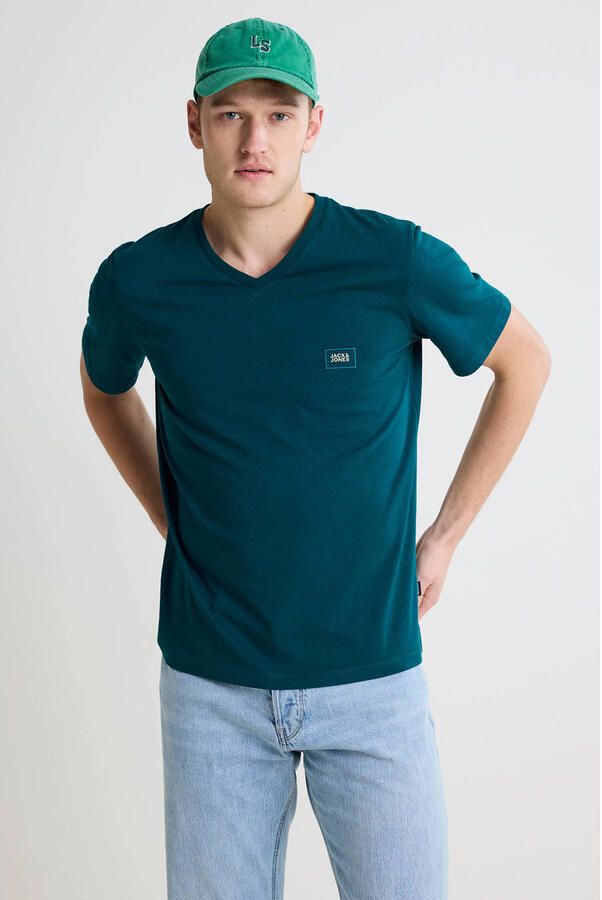JACK & JONES CORE regular T-shirt petrol - Foto 3