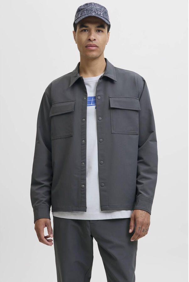 JACK & JONES CORE relaxed casual overhemd antraciet - Foto 3