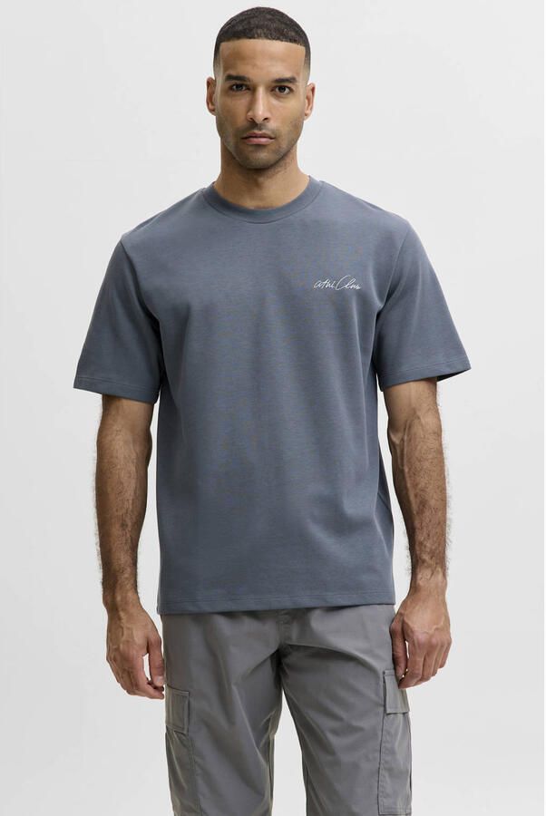 JACK & JONES CORE relaxed fit T-shirt met backprint turbulence