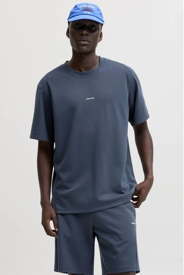 JACK & JONES CORE relaxed T-shirt donkerblauw