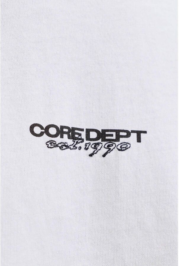 JACK & JONES CORE relaxed T-shirt met backprint wit - Foto 2