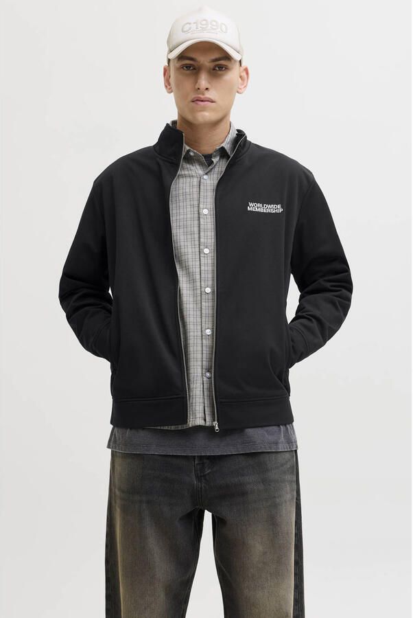 JACK & JONES CORE sweatvest zwart
