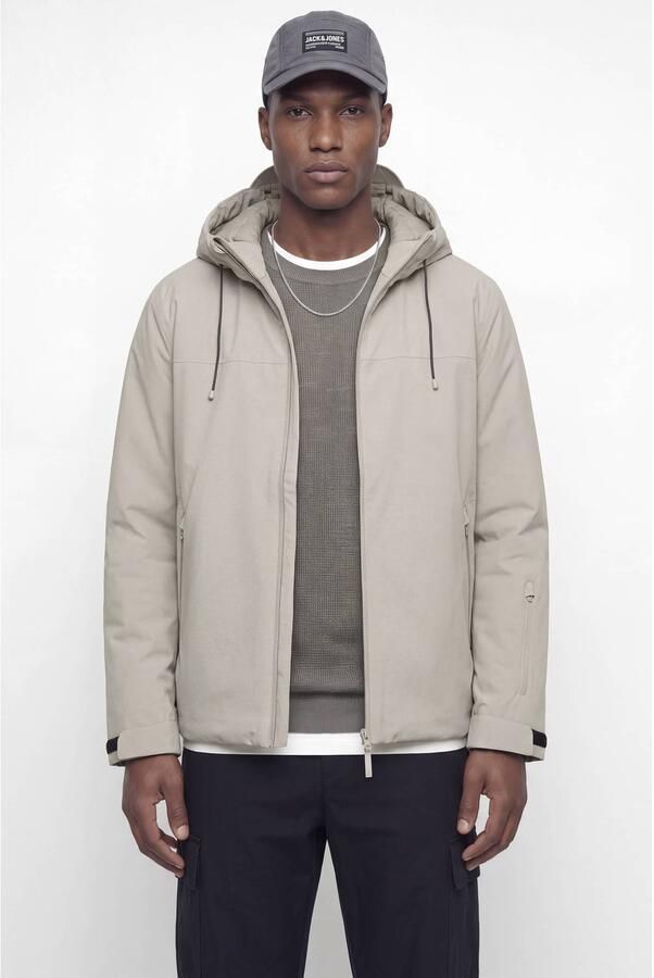 JACK & JONES CORE winterjas beige