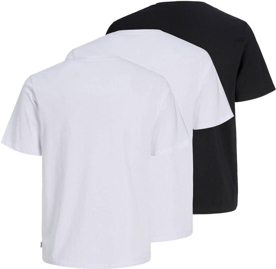 Jack & Jones Shirt met ronde hals JJEORGANIC BASIC TEE SS O-NE 3PK MP NOOS (set 3-delig)