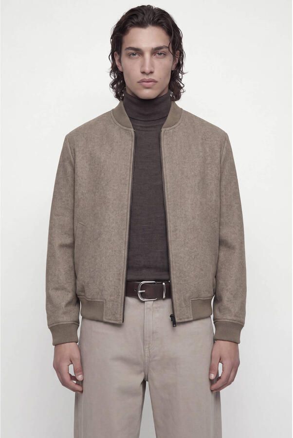 JACK & JONES ESSENTIALS bomberjack greige