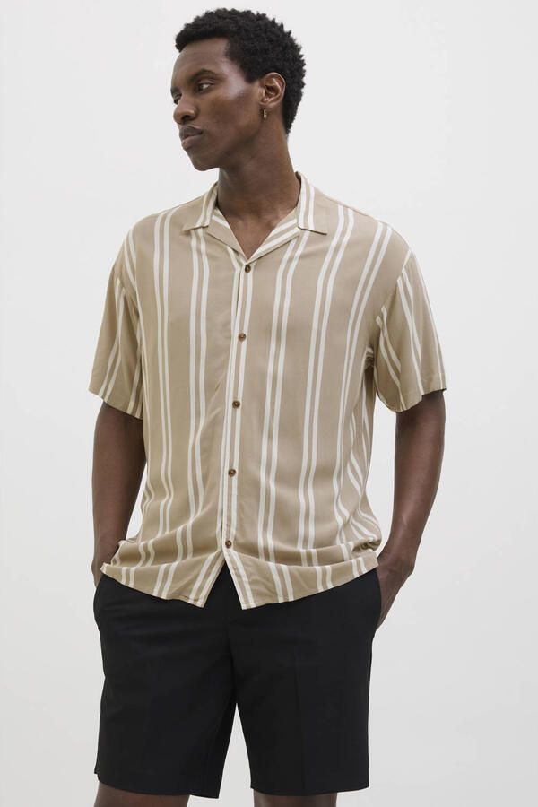 Jack & Jones Overhemd met korte mouwen JJEJEFF STRIPE RESORT SHIRT SS SN - Foto 3