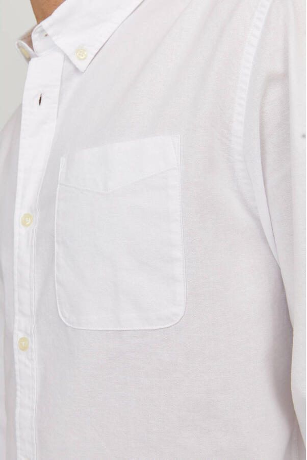 Jack & jones Casual Oxford Overhemd met Button-Down Kraag White Heren - Foto 3