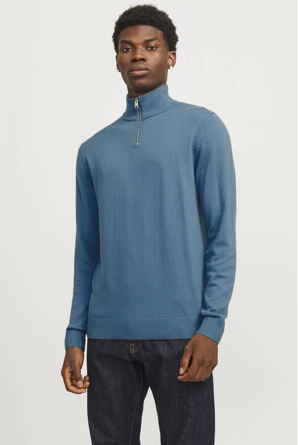 Jack & Jones Schipperstrui JJEEMIL KNIT HALF ZIP NOOS