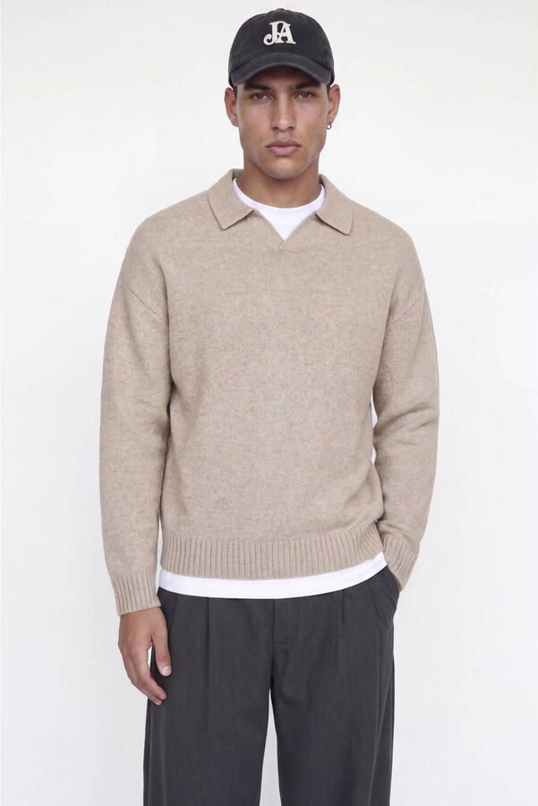 JACK & JONES ESSENTIALS gebreide trui met wol atmosphere