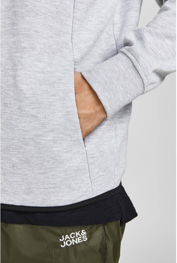 JACK & JONES ESSENTIALS gemêleerd sweatvest JCOAIR grijs