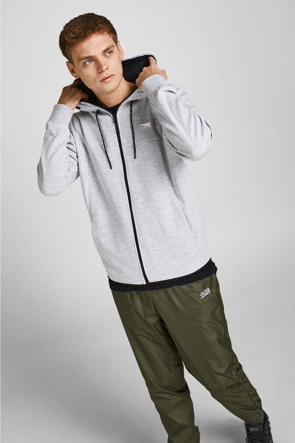 JACK & JONES ESSENTIALS gemêleerd sweatvest JCOAIR grijs - Foto 2