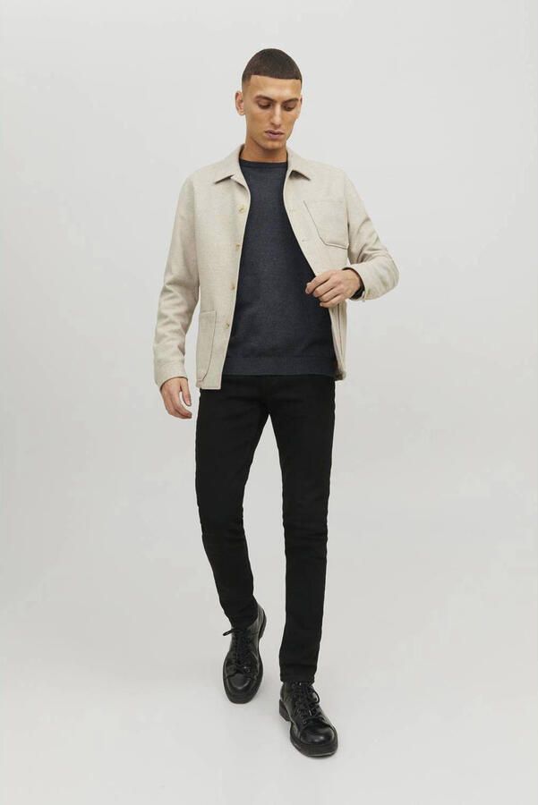 Jack & Jones Trui met ronde hals JJEBASIC met ronde hals ideaal voor werk en vrije tijd - Foto 3