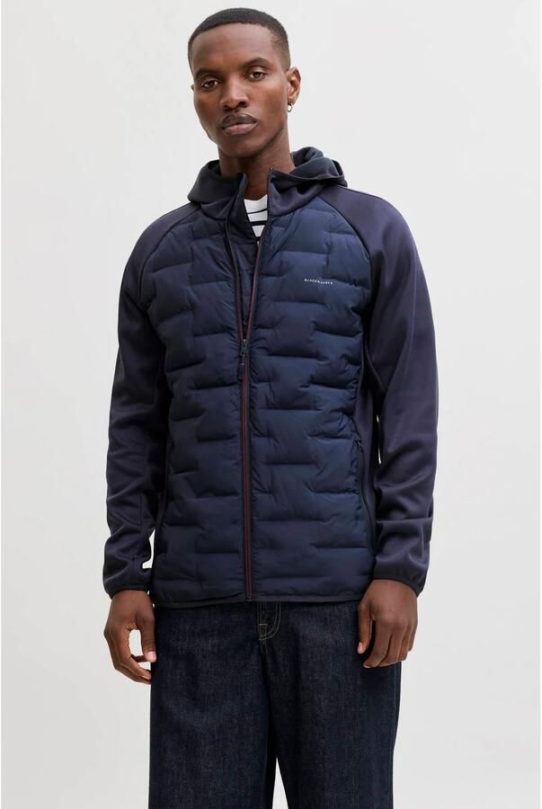 JACK & JONES ESSENTIALS gewatteerde jas donkerblauw