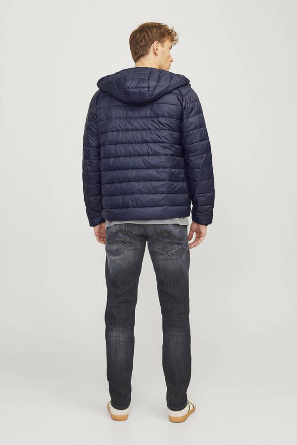 JACK & JONES ESSENTIALS gewatteerde jas JJESPRINT donkerblauw - Foto 3