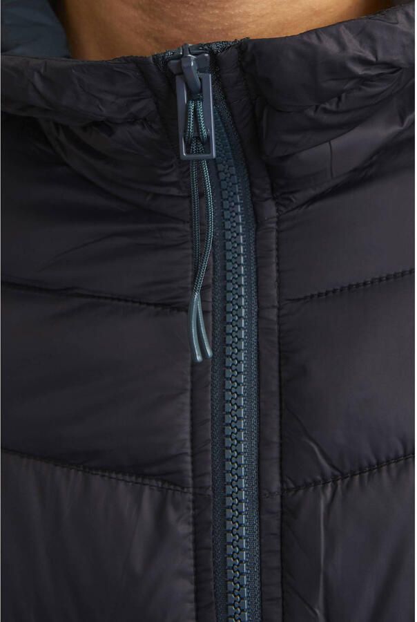 JACK & JONES ESSENTIALS gewatteerde jas JJESPRINT petrol - Foto 3