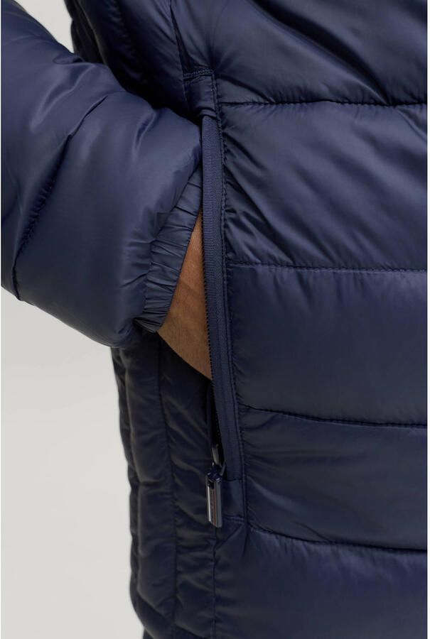 JACK & JONES ESSENTIALS gewatteerde quilted jas donkerblauw - Foto 2