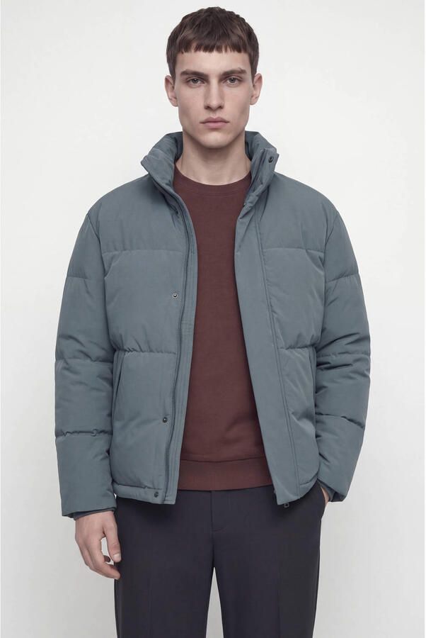 Jack & jones Gewatteerd jack met verborgen ritssluiting model 'SOHO'
