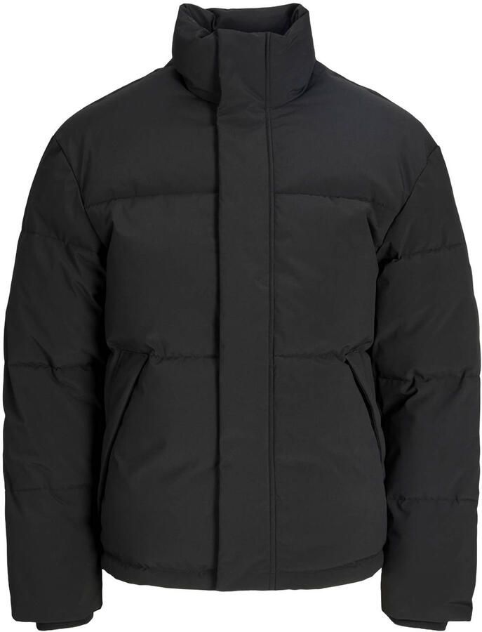 JACK & JONES ESSENTIALS gewatteerde winterjas zwart