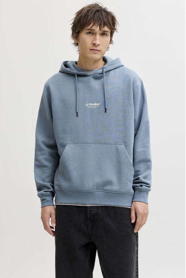 JACK & JONES ESSENTIALS hoodie blauw