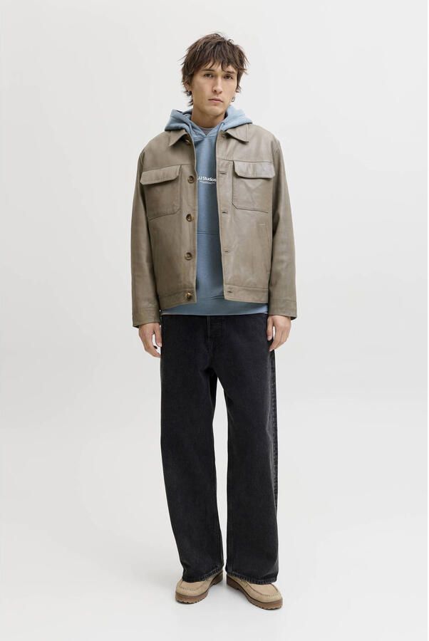 JACK & JONES ESSENTIALS hoodie blauw - Foto 3