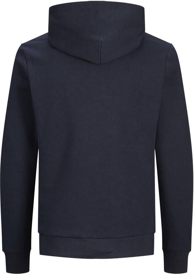 JACK & JONES ESSENTIALS hoodie JJECORP met logo marine wit - Foto 2