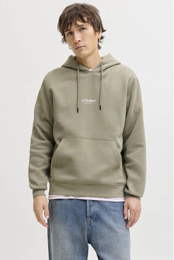 JACK & JONES ESSENTIALS hoodie lichtkaki