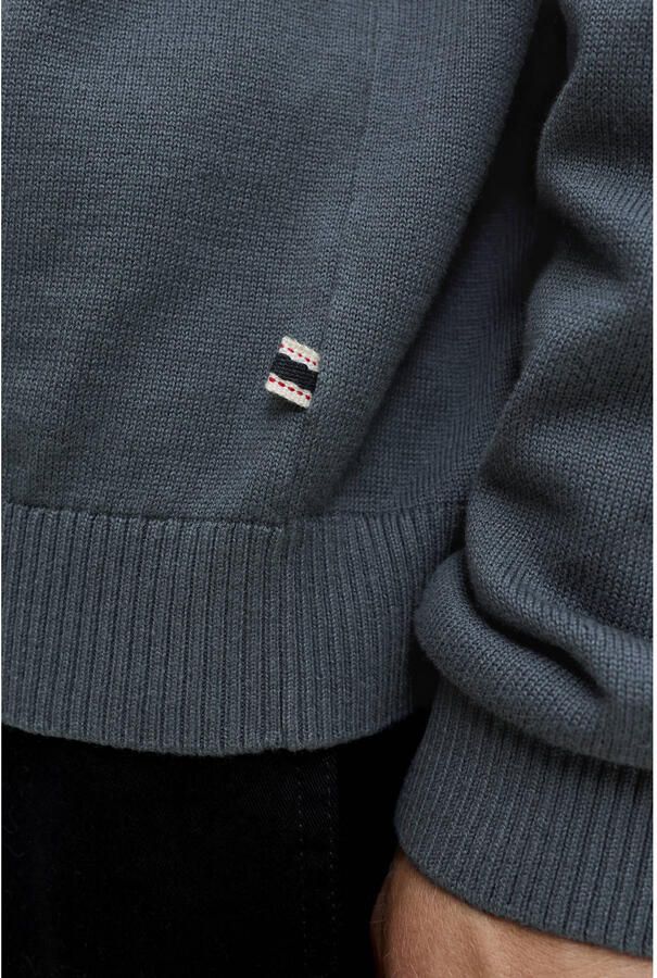 JACK & JONES ESSENTIALS katoenen regular fit gebreide coltrui turbulence - Foto 3