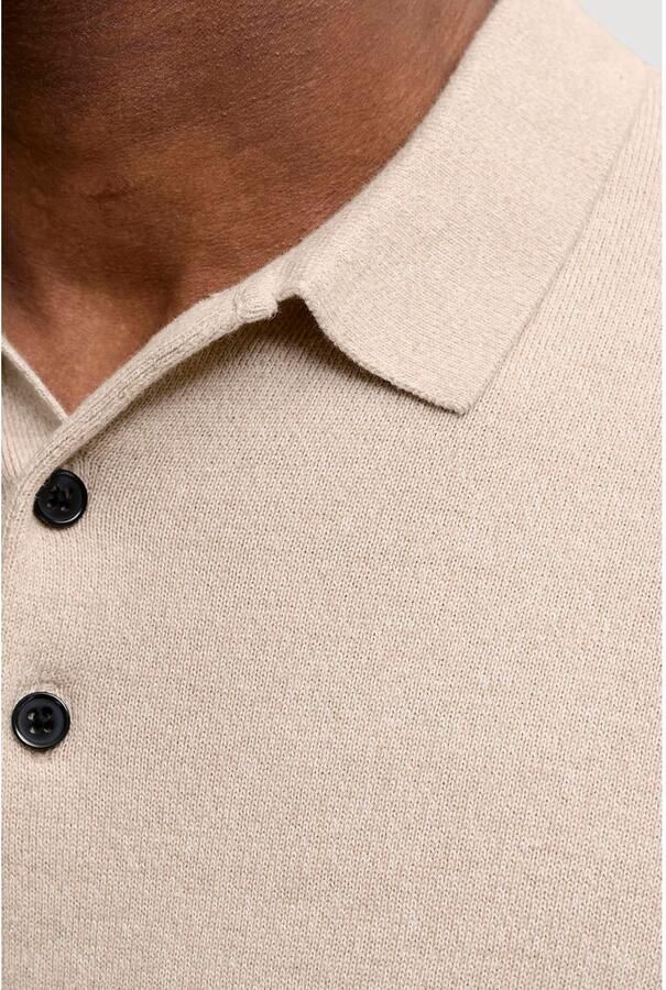 JACK & JONES ESSENTIALS katoenen regular fit gebreide trui moonbeam - Foto 2