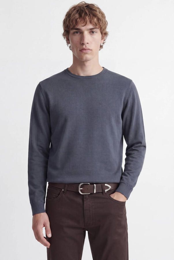 JACK & JONES ESSENTIALS katoenen regular fit gebreide trui turbulence