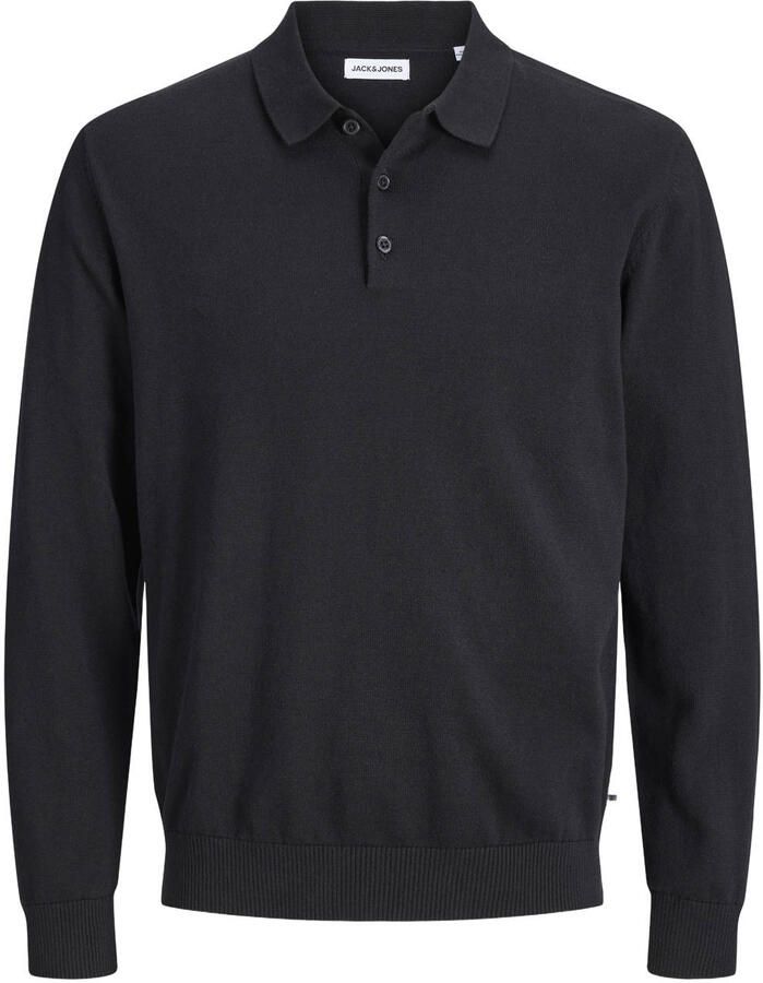JACK & JONES ESSENTIALS katoenen regular fit gebreide trui zwart - Foto 2