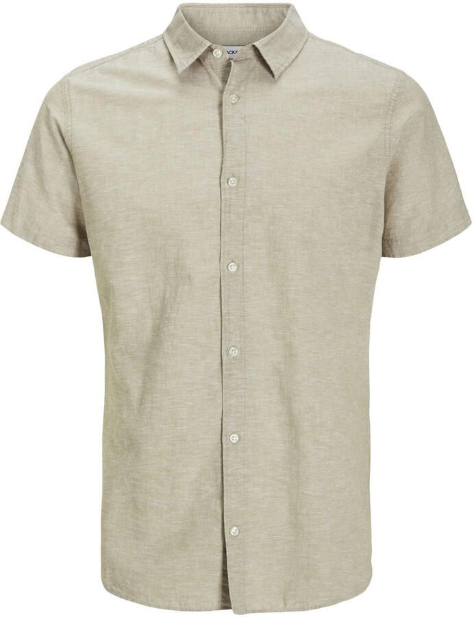 Jack & jones Slim fit vrijetijdsoverhemd met 1 2-mouwen model 'BREEZE'