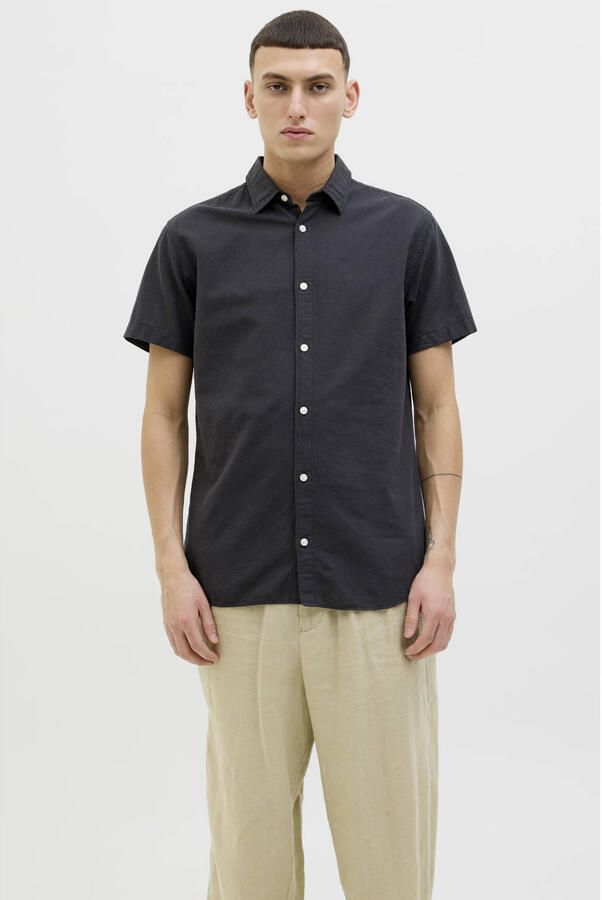 Jack & jones Slim fit vrijetijdsoverhemd met 1 2-mouwen model 'BREEZE' - Foto 3