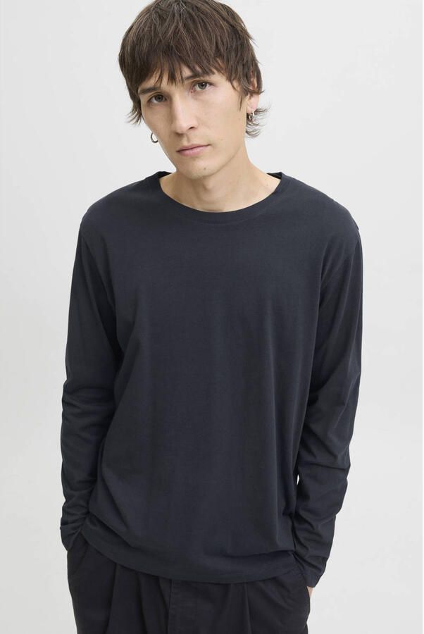 Jack & Jones Shirt met ronde hals JJEORGANIC BASIC TEE LS O-NECK NOOS