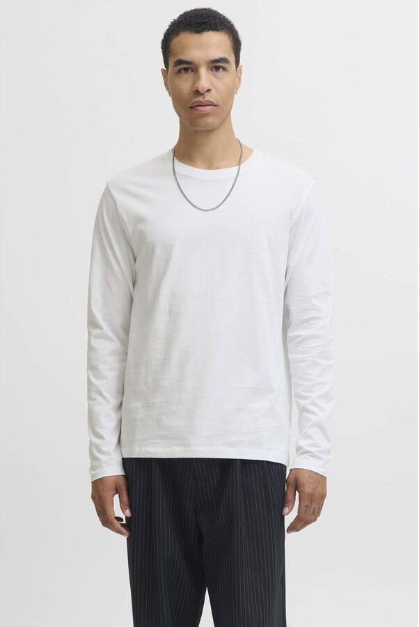Jack & Jones Shirt met ronde hals JJEORGANIC BASIC TEE LS O-NECK NOOS