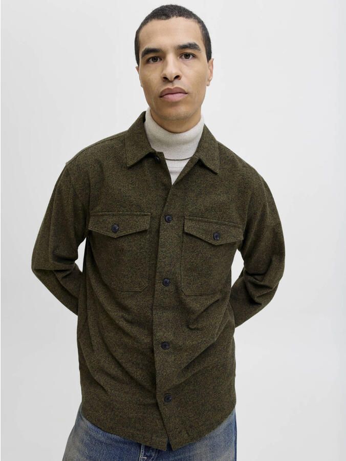Jack & Jones Overhemd met lange mouwen JJEPERFECT MELANGE OVERSHIRT LS SN - Foto 2