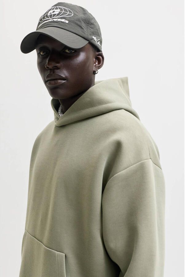 JACK & JONES ESSENTIALS oversized hoodie groen - Foto 2
