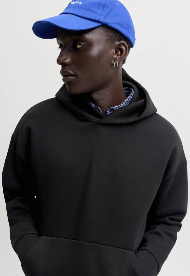 JACK & JONES ESSENTIALS oversized hoodie zwart - Foto 2