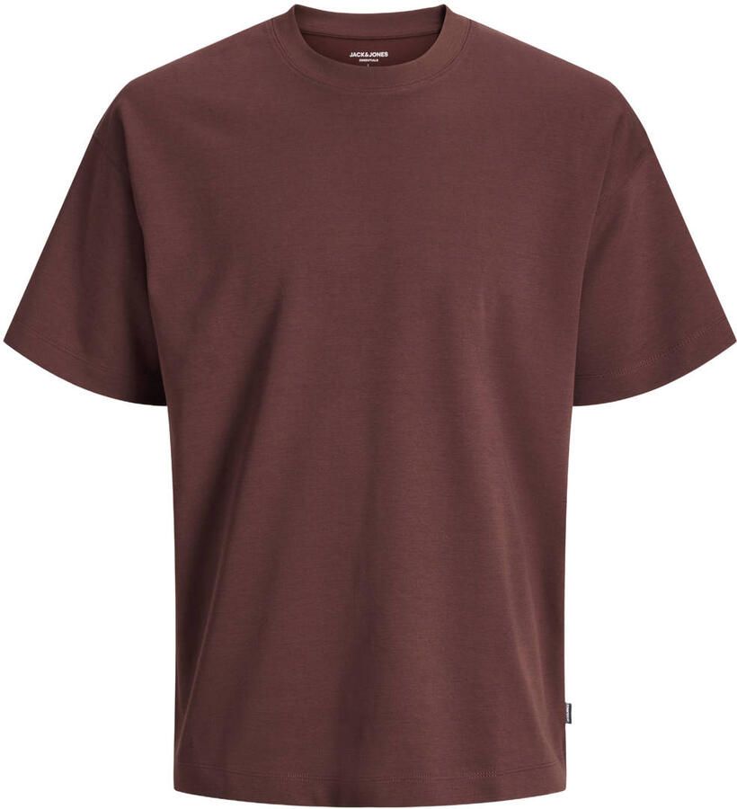 JACK & JONES ESSENTIALS oversized T-shirt roodbruin