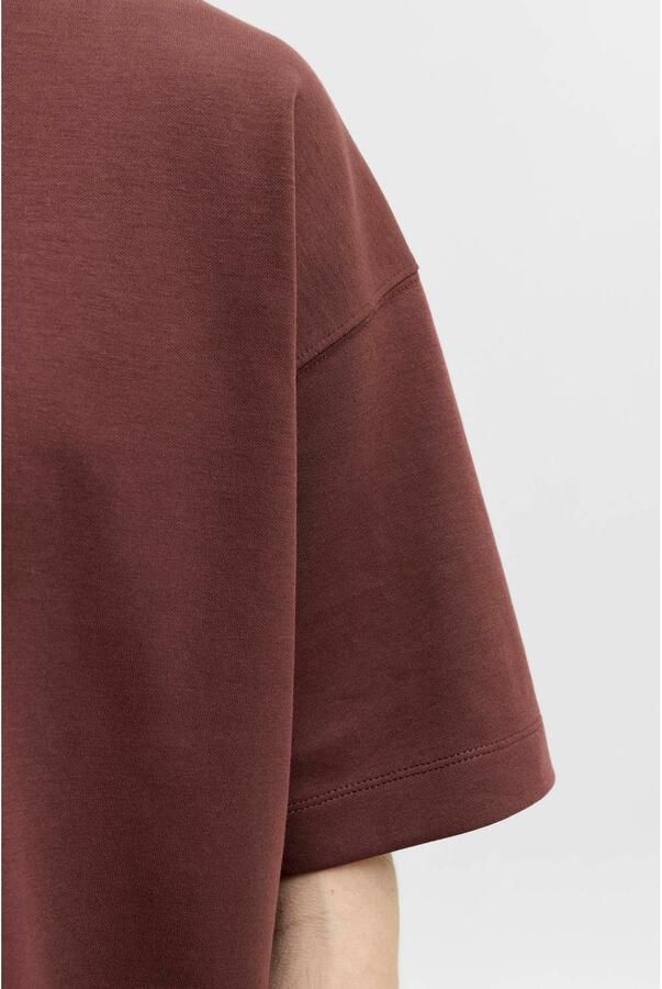 JACK & JONES ESSENTIALS oversized T-shirt roodbruin - Foto 3