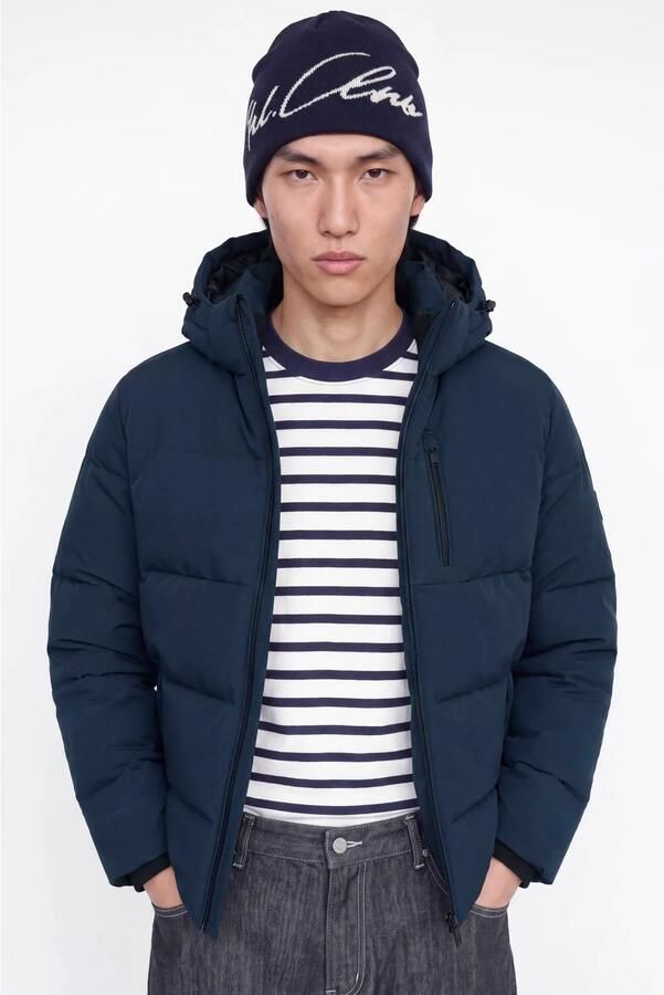 JACK & JONES ESSENTIALS pufferjas donkerblauw - Foto 3