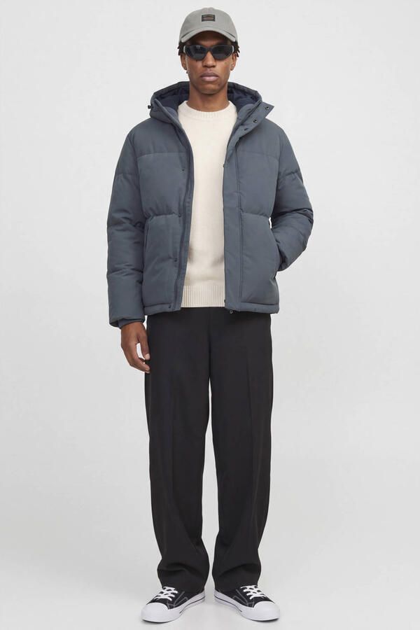 JACK & JONES ESSENTIALS pufferjas grijsblauw - Foto 2