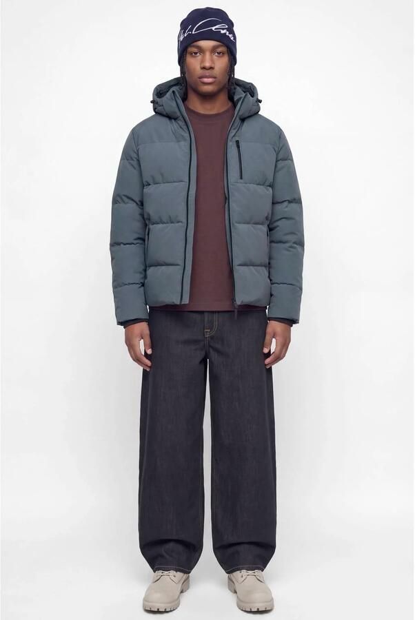JACK & JONES ESSENTIALS pufferjas grijsblauw - Foto 2