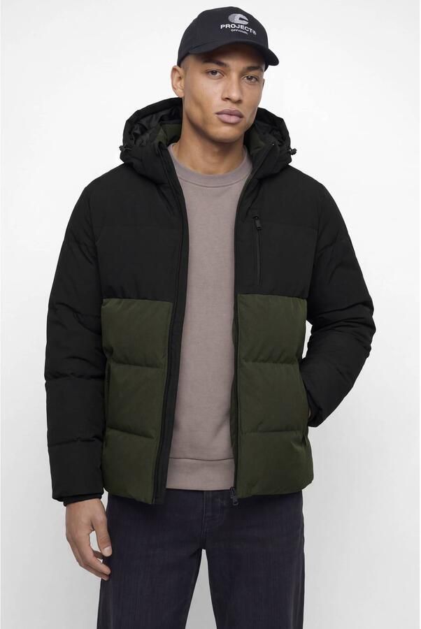 JACK & JONES ESSENTIALS pufferjas rosin zwart