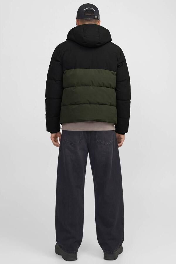 JACK & JONES ESSENTIALS pufferjas rosin zwart - Foto 2