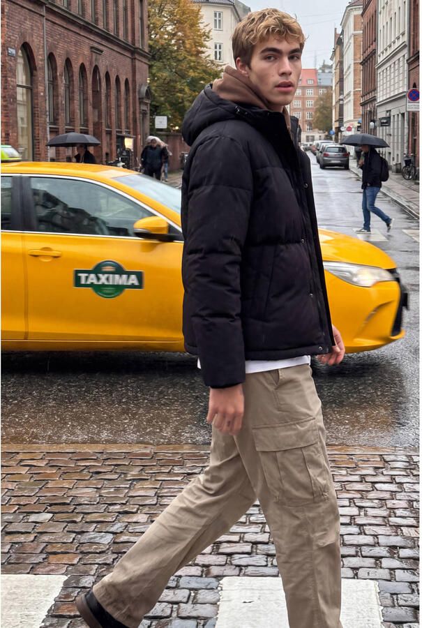 JACK & JONES ESSENTIALS pufferjas zwart - Foto 2