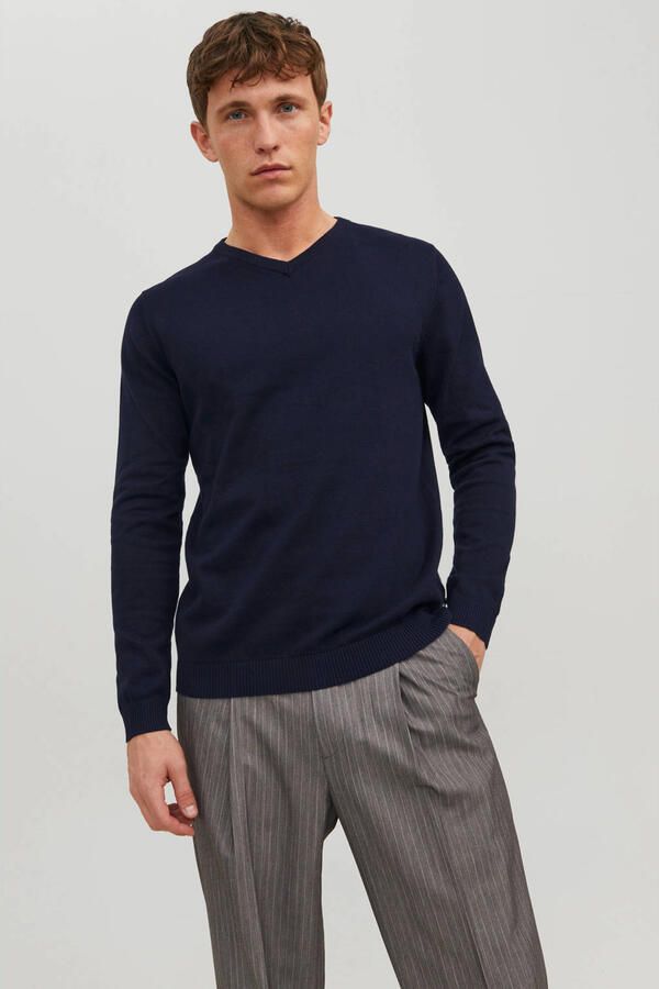 Jack & Jones Trui met V-hals JJEBASIC met V-hals ideaal voor herfst en dagelijks gebruik